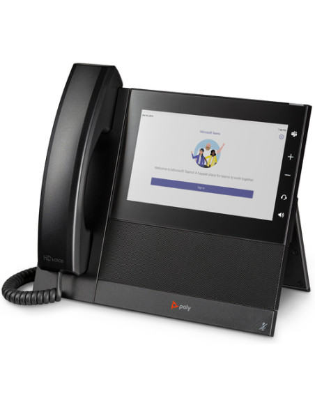 POLY Telefono multimediale aziendale CCX 600 per Microsoft Teams e abilitato per PoE