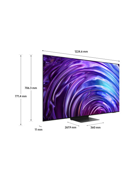 Samsung TV OLED 4K 55" QE55S95DATXZT Smart TV Wi-Fi Graphite Black 2024, Processore NQ4 AI GEN2, OLED Glare Free, Infinity One D