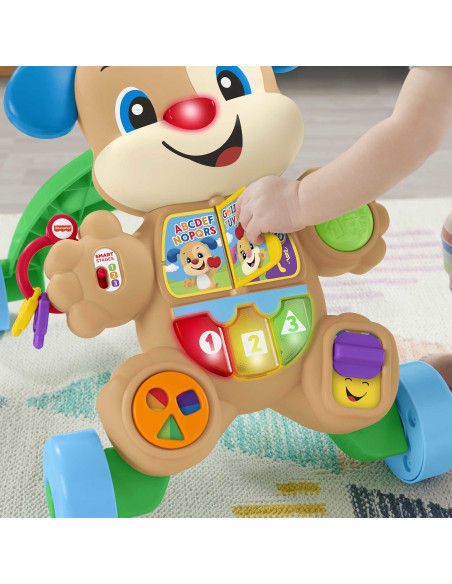 Fisher-Price Cagnolino Primi Passi - Ridi & Impara, Edizione multilingue, giocattolo musicale per camminare Giocattolo per Neona