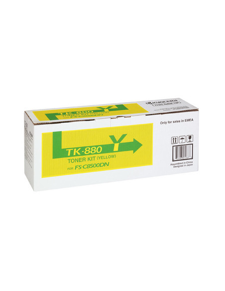 KYOCERA TK-880Y cartuccia toner 1 pz Originale Giallo