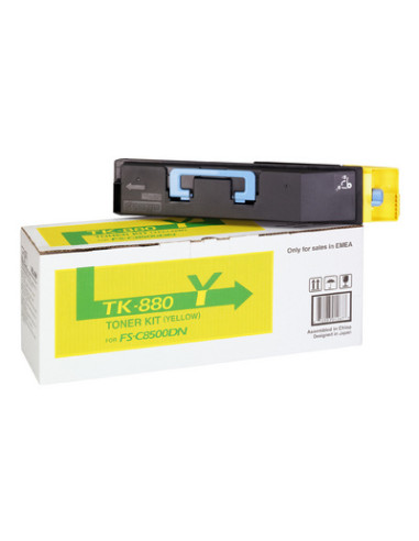 KYOCERA TK-880Y cartuccia toner 1 pz Originale Giallo
