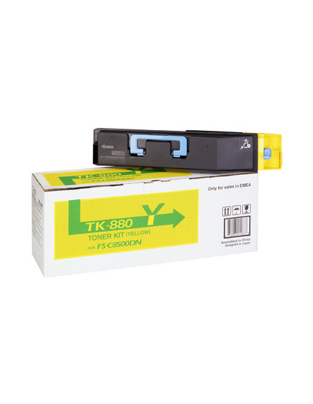 KYOCERA TK-880Y cartuccia toner 1 pz Originale Giallo