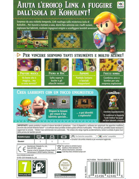 Nintendo The Legend of Zelda: Link's Awakening (SWI) Standard Nintendo Switch