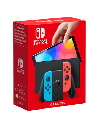 Nintendo Switch (modello Oled) Rosso neon/Blu neon, schermo 7 pollici