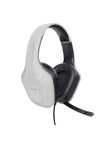 Trust GXT 415W Zirox Auricolare Cablato A Padiglione Gaming Bianco