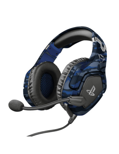 Trust GXT 488 Forze PS4 Auricolare Cablato A Padiglione Gaming Nero, Blu