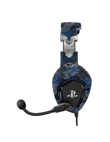 Trust GXT 488 Forze PS4 Auricolare Cablato A Padiglione Gaming Nero, Blu
