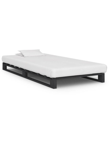 Giroletto in Pallet Grigio Legno Massello di Pino 90x200 cm