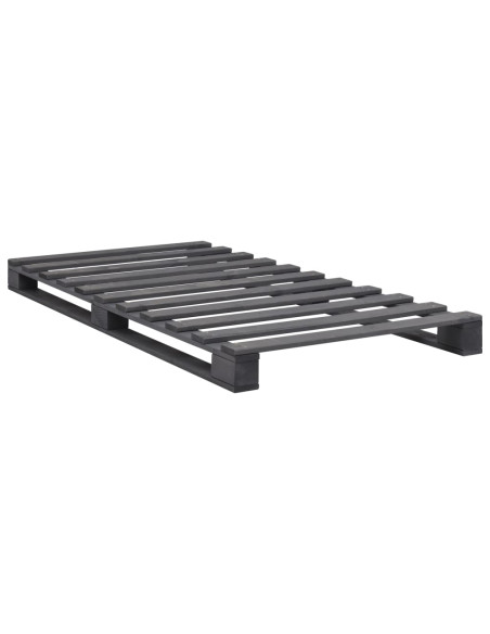 Giroletto in Pallet Grigio Legno Massello di Pino 90x200 cm