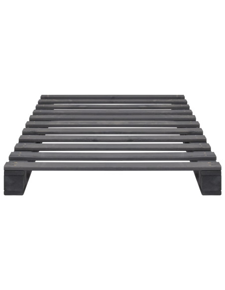 Giroletto in Pallet Grigio Legno Massello di Pino 90x200 cm