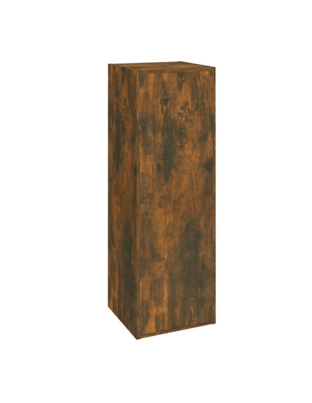 Set di Mobili Porta TV 6 pz Rovere Fumo in Legno Multistrato