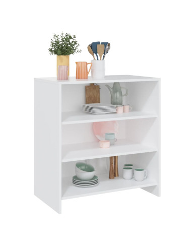 Credenza Bianca 70x40,5x75 cm in Truciolato