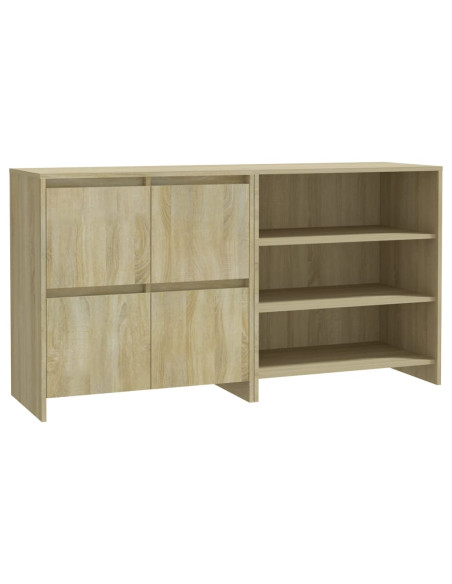 Credenze 2 pz Rovere Sonoma in Legno Multistrato