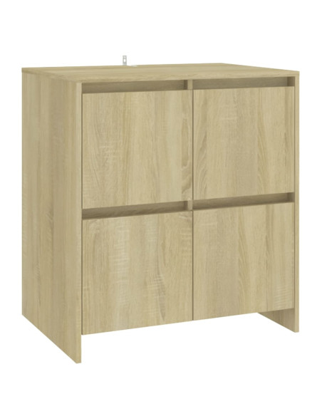 Credenze 2 pz Rovere Sonoma in Legno Multistrato