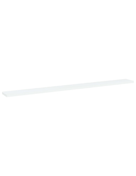 Ripiani per Libreria 4pz Bianchi 100x10x1,5cm Legno Multistrato