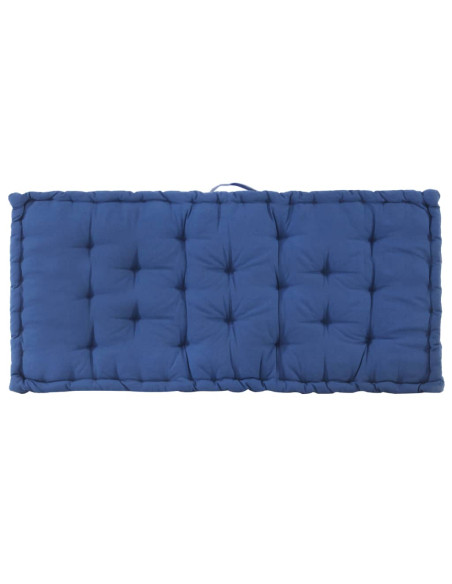 Cuscini per Pallet e Pavimento 2 pz in Cotone Blu Chiaro