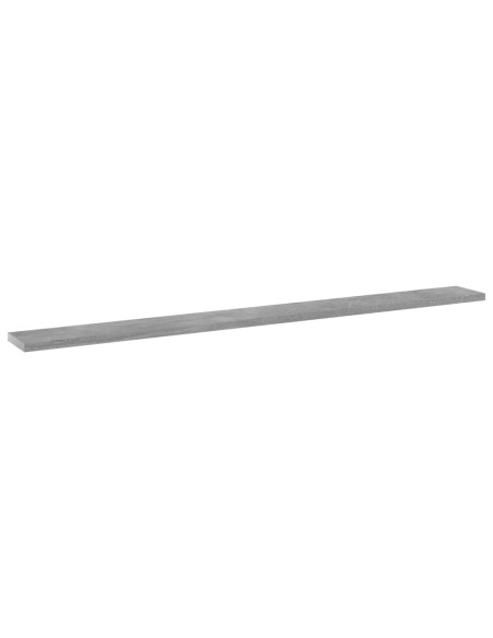 Ripiani Libreria 4pz Grigio Cemento 100x10x1,5cm Multistrato