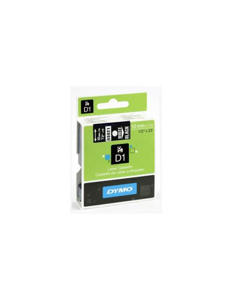 NASTRO D1 12MMX7M BIA/NERO