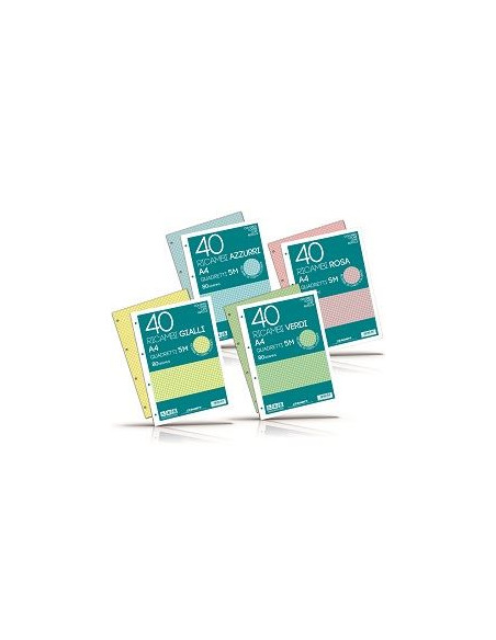 RICAMBI A5 80GR 40F 1R VERDI