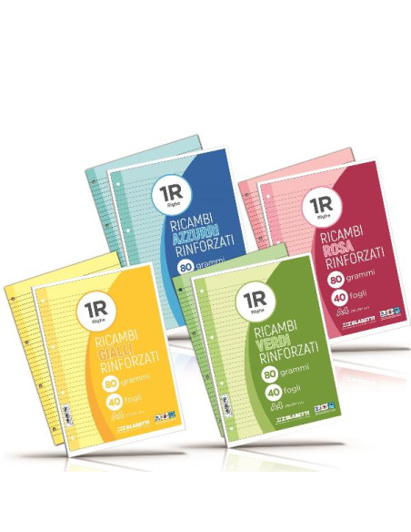 RICAMBI RINF A4 ROSA  80 GR 40FF 1R