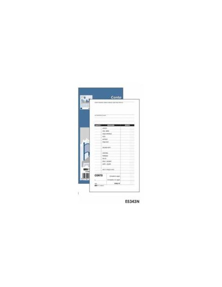 CF10BLOCCO CONTO RISTORANTE 100FF
