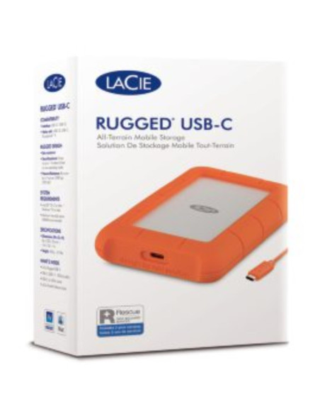 5TB LACIE RUGGED HDD USB-C