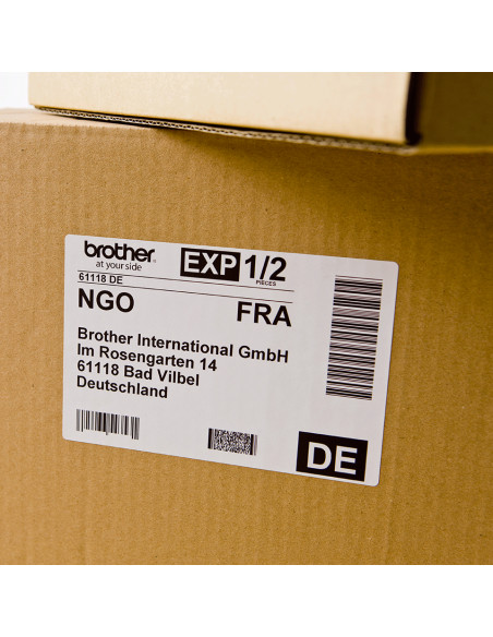 Brother DK-11202 nastro per etichettatrice Nero su bianco