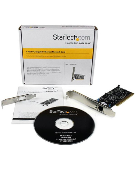 StarTech.com Scheda di Rete Ethernet PCI ad 1 porta - Adattatore PCIe NIC Gigabit Ethernet 10/100/1000 a 32Bit