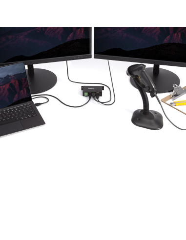 StarTech.com HUB USB 2.0 Industriale in metallo a 4 porte con protezione da sovracorrenti - montabile