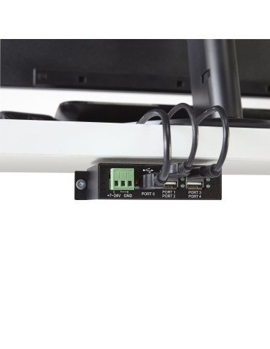 StarTech.com HUB USB 2.0 Industriale in metallo a 4 porte con protezione da sovracorrenti - montabile