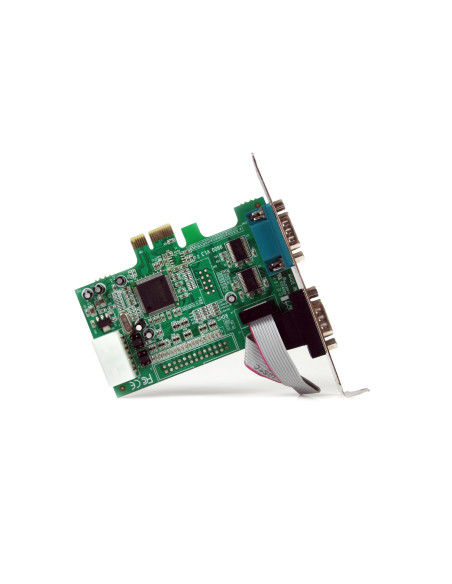 StarTech.com Scheda Seriale PCI Express con 2 Porte - Controller PCIe RS232 - 16550 UART - Scheda Seriale di Espansione DB9 a Pr