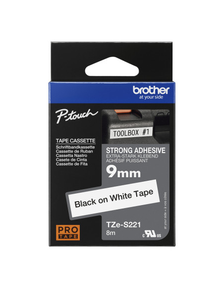 Brother TZE-S221 nastro per etichettatrice TZ