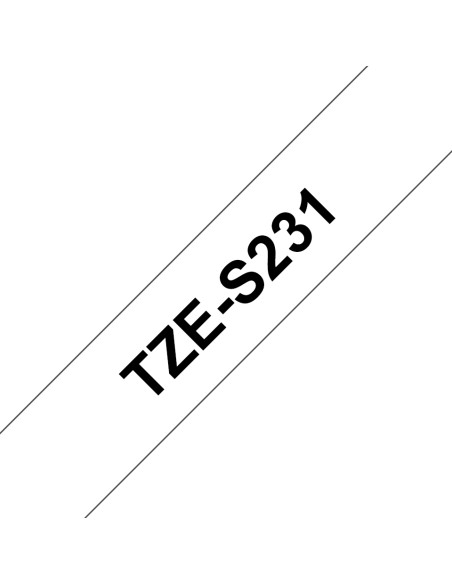 Brother TZE-S231 nastro per etichettatrice Nero su bianco TZ