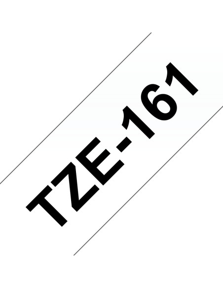 Brother TZE-161 nastro per etichettatrice Nero trasparente