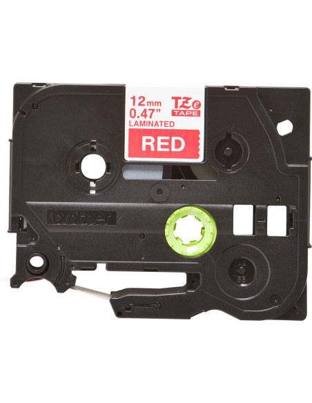Brother TZE-435 nastro per etichettatrice Bianco su rosso