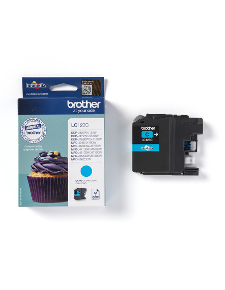 Brother LC123C cartuccia d'inchiostro 1 pz Originale Ciano
