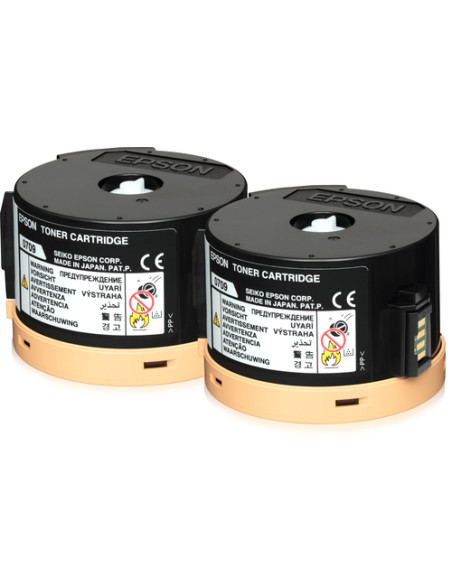 Epson Double Toner Cartridge Pack 2 x 2.5k