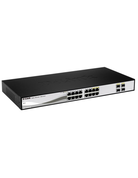 D-Link DGS-1210-16 Gestito L2 Gigabit Ethernet (10/100/1000) Nero