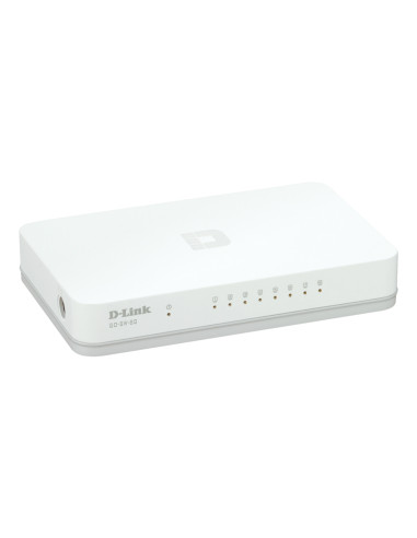 D-Link GO-SW-8G/E switch di rete Non gestito Gigabit Ethernet (10/100/1000) Bianco