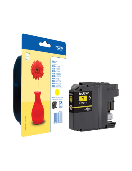 Brother LC-121Y cartuccia d'inchiostro 1 pz Originale Giallo