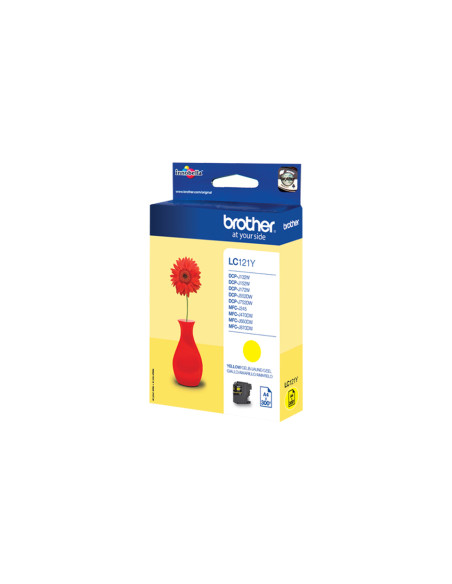 Brother LC-121Y cartuccia d'inchiostro 1 pz Originale Giallo