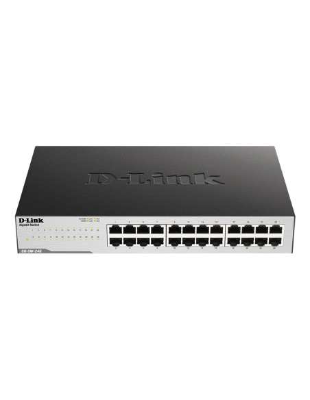 D-Link GO-SW-24G Non gestito L2 Gigabit Ethernet (10/100/1000) 1U Nero