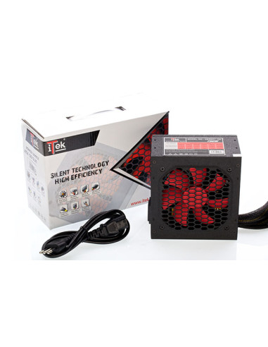 itek DESERT 550 alimentatore per computer 550 W 20+4 pin ATX ATX Nero, Rosso