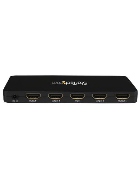 StarTech.com Sdoppiatore Splitter HDMI 4k @ 30hz 1x4 porte con custodia in alluminio