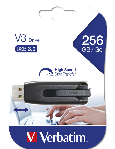 Verbatim V3 - Memoria USB 3.0 256 GB - Nero