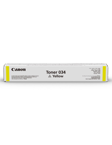Canon 034 cartuccia toner 1 pz Originale Giallo