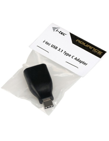 i-tec U31TYPEC adattatore per inversione del genere dei cavi USB 3.1 Type-C USB 3.0 Type-A Nero