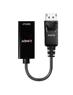 Lindy 41718 cavo e adattatore video 0,15 m DisplayPort HDMI Nero 2