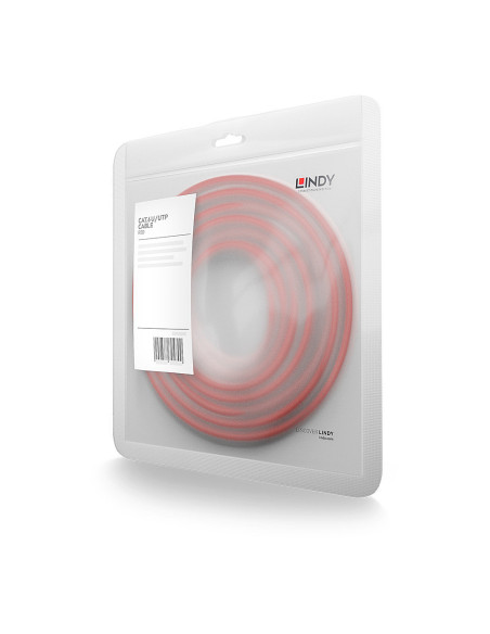 Lindy 48032 cavo di rete Rosso 1 m Cat6 U/UTP (UTP)