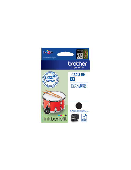 Brother LC22UBK cartuccia d'inchiostro 1 pz Originale Nero